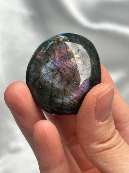 Labradorite Palm Stones - YOU PICK! Natural Flashy Labradorite Smooth Stones | Polished Crystal Palms for Display, Collectors & Pocket Carry