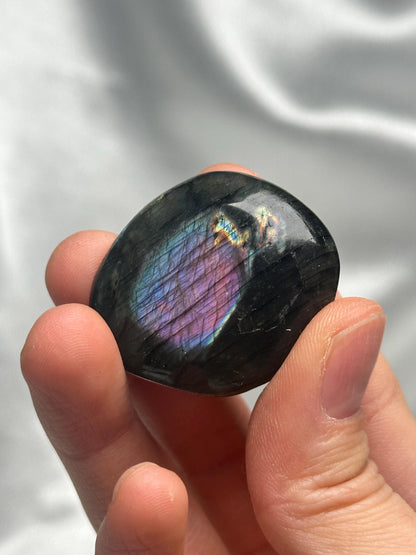 Labradorite Palm Stones - YOU PICK! Natural Flashy Labradorite Smooth Stones | Polished Crystal Palms for Display, Collectors & Pocket Carry