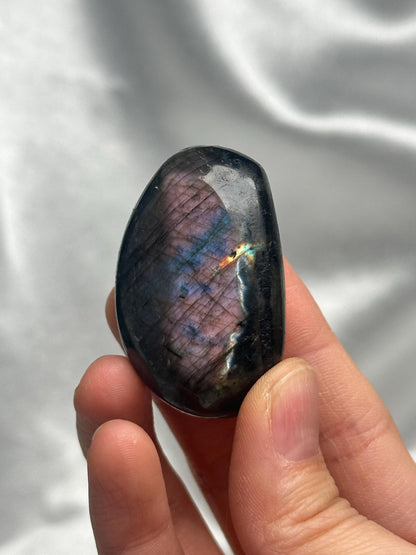 Labradorite Palm Stones - YOU PICK! Natural Flashy Labradorite Smooth Stones | Polished Crystal Palms for Display, Collectors & Pocket Carry