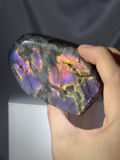 Labradorite Freeform | Natural Flashy Labradorite Carving | Polished Crystal Display Piece for Collectors & Home Decor