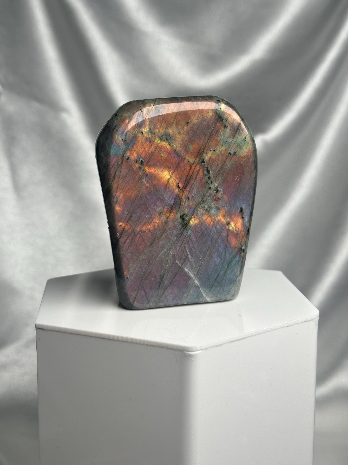 Labradorite Freeform | Natural Flashy Labradorite Carving | Polished Crystal Display Piece for Collectors & Home Decor