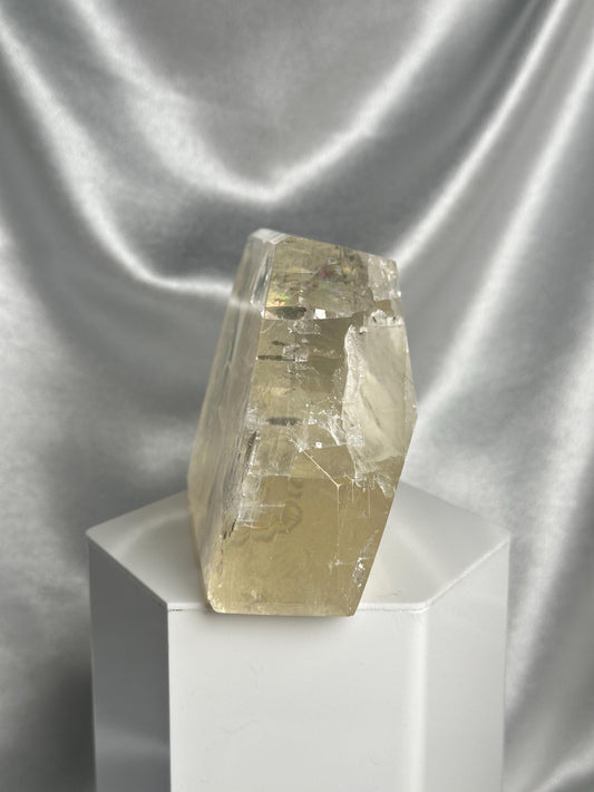 Optical Calcite | Natural Clear Iceland Spar Calcite | Transparent Crystal Specimen for Collectors, Display & Home Decor