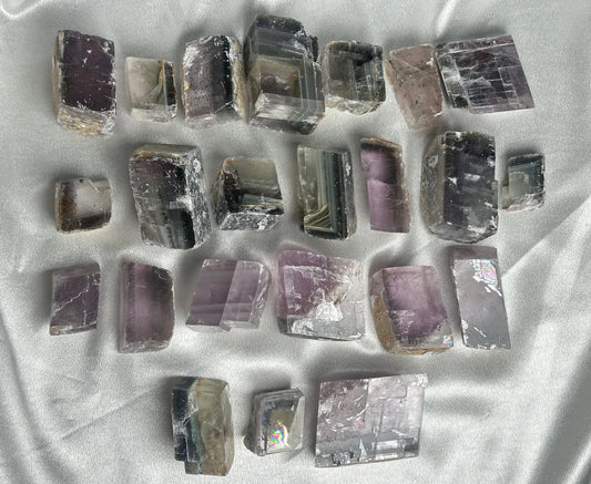 Lavender Calcite Crystal with Marcasite Inclusions - YOU PICK! | Madagascar Purple Calcite | Natural Mineral Specimen for Collection Display