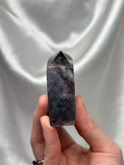 Fluorite with Pyrite Free Form UV Reactive – Polished Crystal for Focus & Confidence, Natural Gemstone Combo, Energy Tool, Unique Decor
