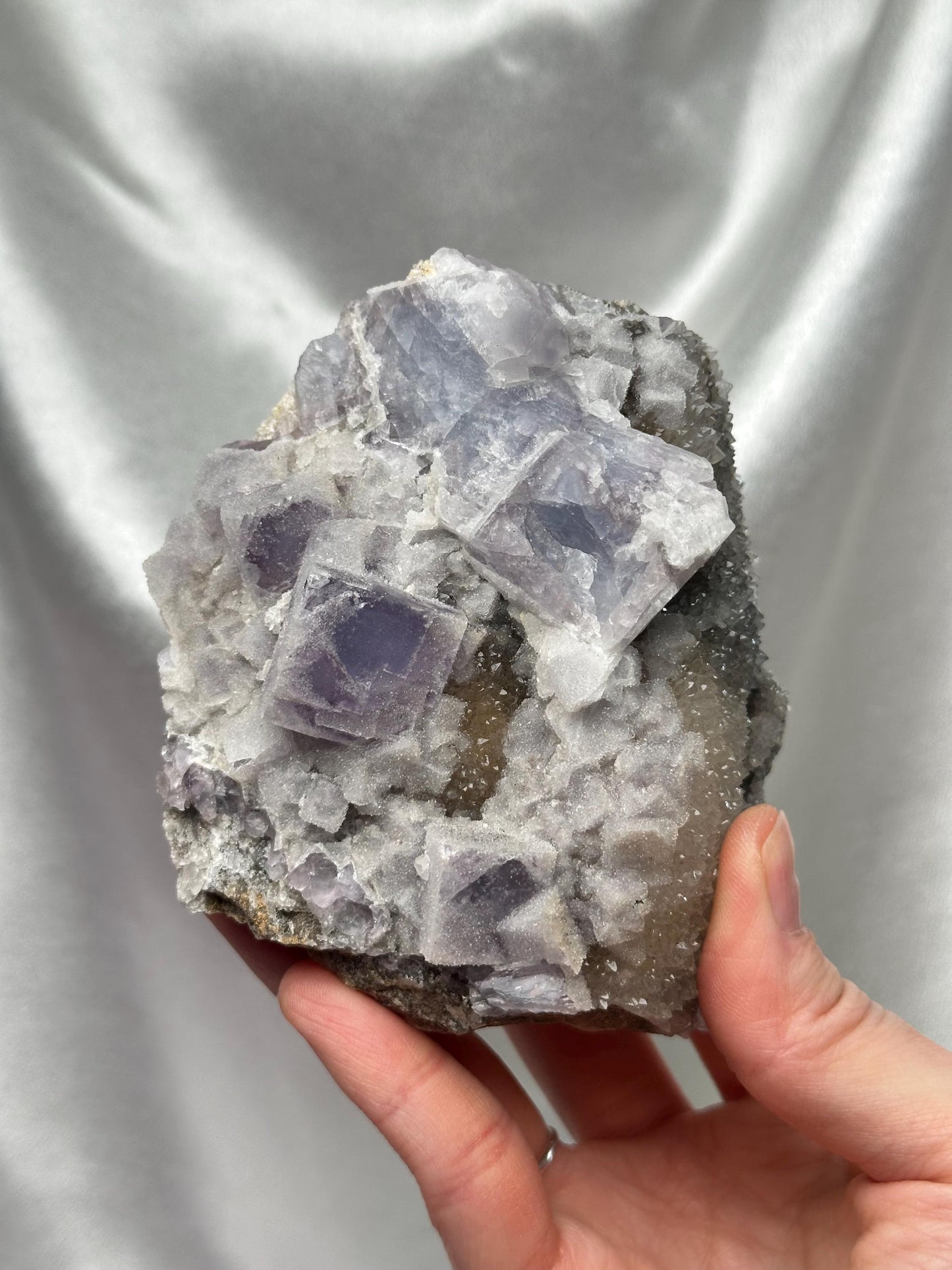 Sugar Druzy Fluorite UV Reactive | Natural Crystal Cluster from Fujian, China | Sparkling Collector Mineral Specimen