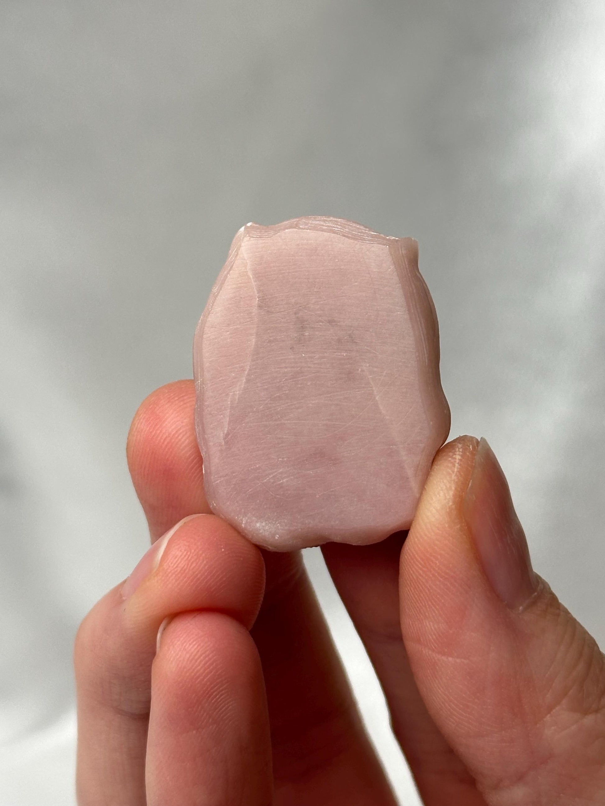 Pink Opal Mini Fox Crystal Carving | Hand-Carved Gemstone Figurine | Stone of Love & Calm Energy | Cute Animal Gift for Fox Lovers