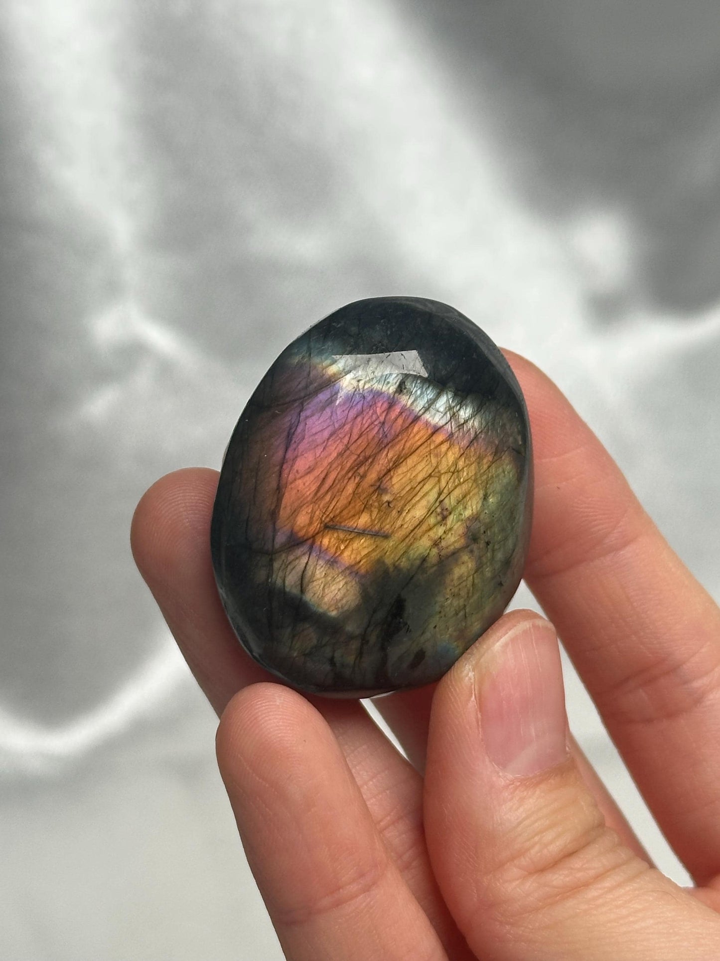 Labradorite Palm Stones - YOU PICK! Natural Flashy Labradorite Smooth Stones | Polished Crystal Palms for Display, Collectors & Pocket Carry