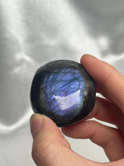 Labradorite Palm Stones - YOU PICK! Natural Flashy Labradorite Smooth Stones | Polished Crystal Palms for Display, Collectors & Pocket Carry
