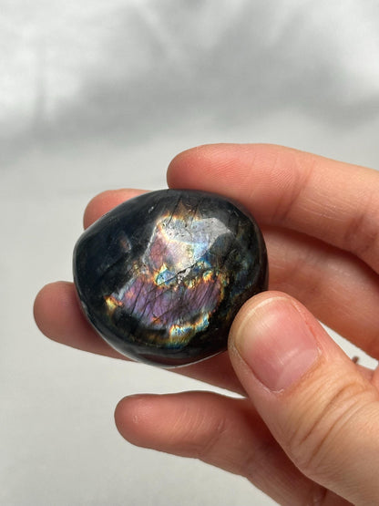 Labradorite Palm Stones - YOU PICK! Natural Flashy Labradorite Smooth Stones | Polished Crystal Palms for Display, Collectors & Pocket Carry