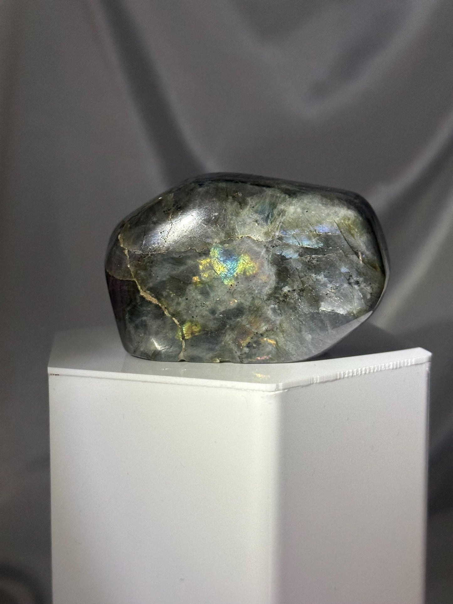 Labradorite Freeform | Natural Flashy Labradorite Carving | Polished Crystal Display Piece for Collectors & Home Decor