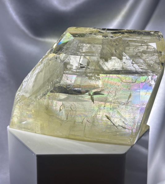 Optical Calcite | Natural Clear Iceland Spar Calcite | Transparent Crystal Specimen for Collectors, Display & Home Decor