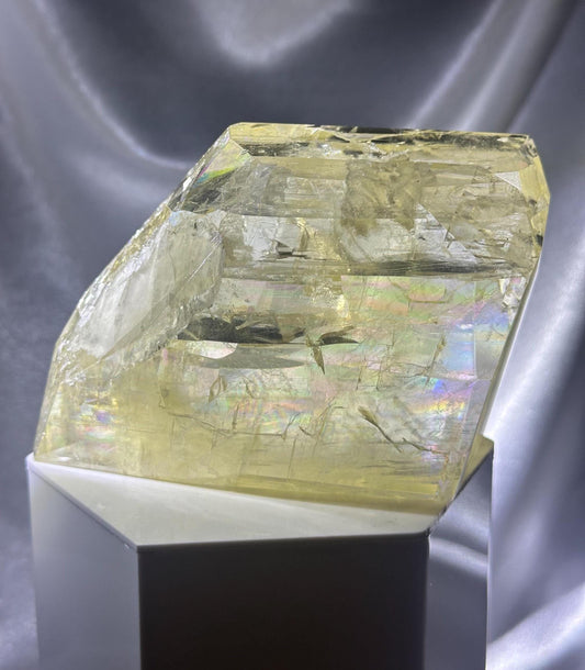 Optical Calcite | Natural Clear Iceland Spar Calcite | Transparent Crystal Specimen for Collectors, Display & Home Decor