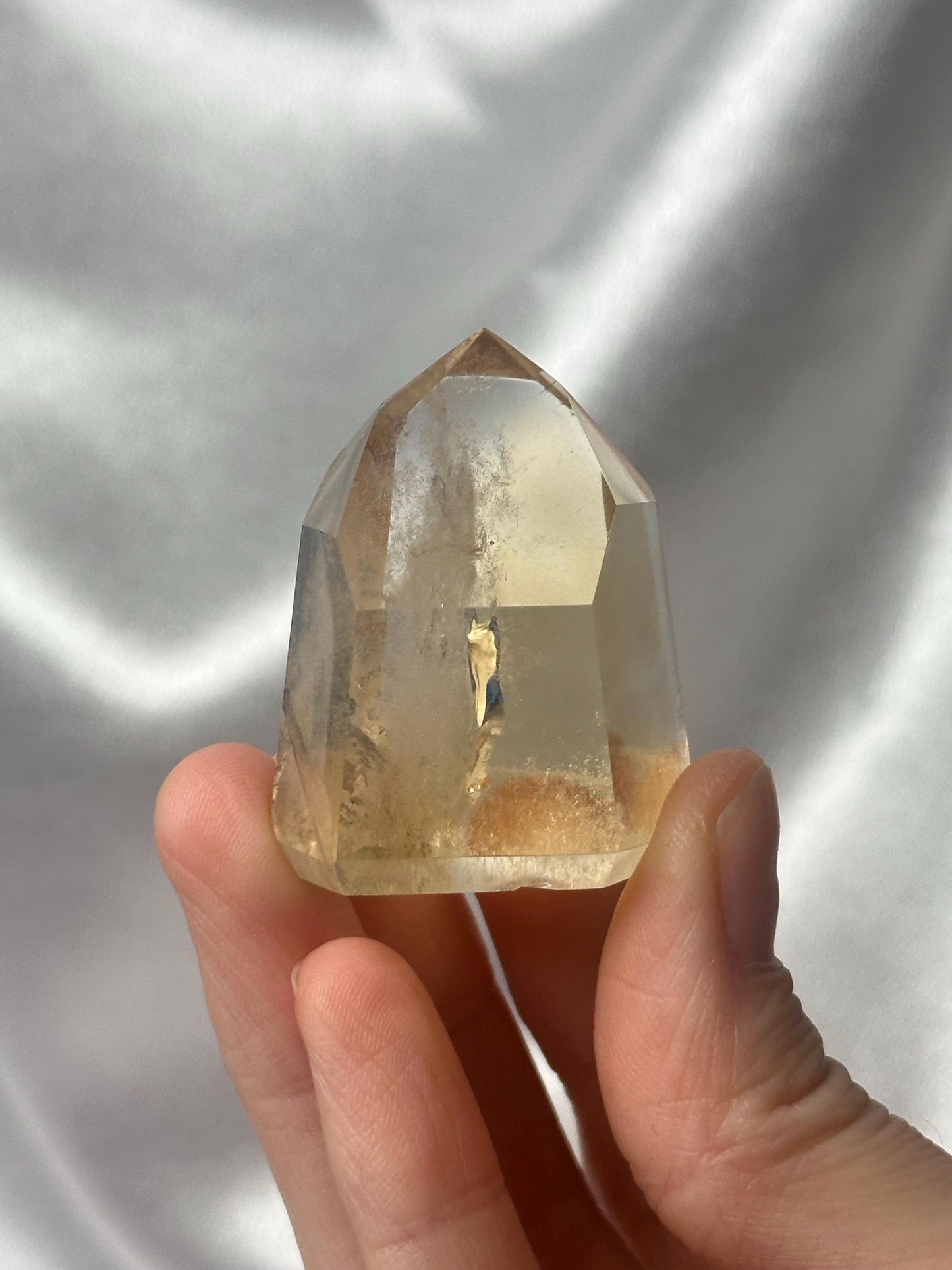RARE Citrine & Clear Quartz with Rutile – You Pick | Polished Towers | Needle Inclusion Quartz Points | Natural Yellow and Clear Specimens