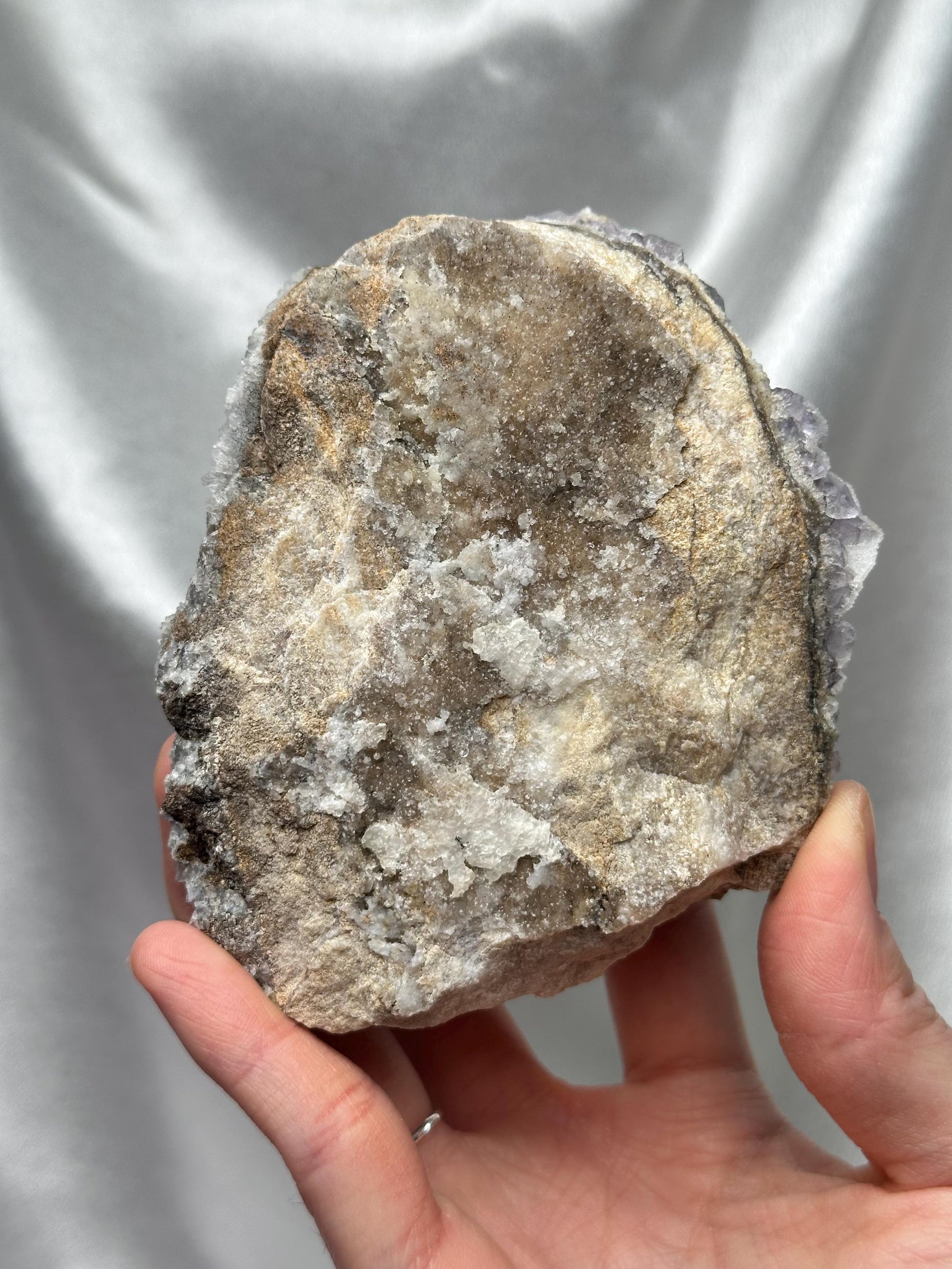 Sugar Druzy Fluorite UV Reactive | Natural Crystal Cluster from Fujian, China | Sparkling Collector Mineral Specimen