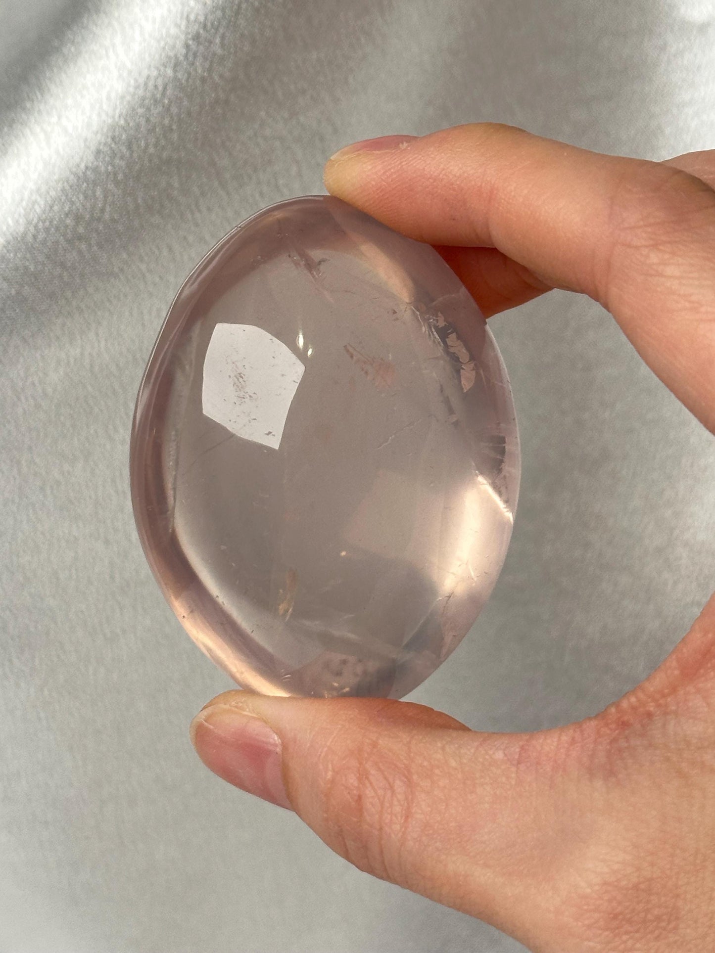 HQ Rose Quartz Palm Stones - You Pick! | Natural Pink Crystal | Polished Gemstone for Gift or Display | HQ Rose Quartz for Heartfelt Décor