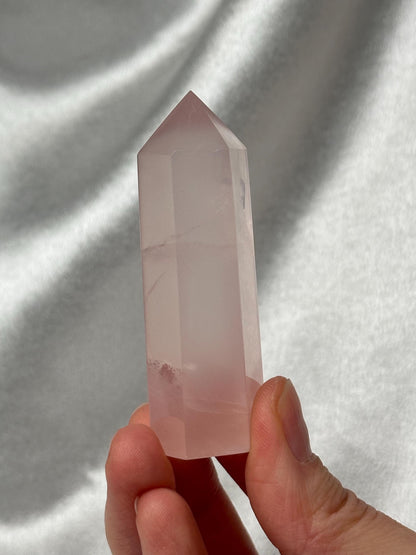 Rose Quartz Tower - YOU PICK! | Natural Pink Crystal Point | Polished Standing Rose Quartz for Decor, Energy Work & Crystal Collectors