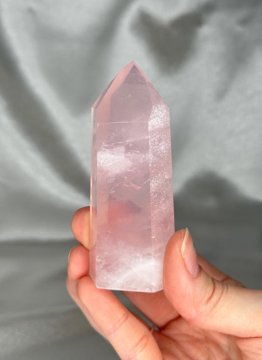 Rose Quartz Towers | YOU PICK! | Brazil | Natural Pink Crystal Point | Raw Standing Rose Quartz for Decor, Energy Work & Crystal Collectors
