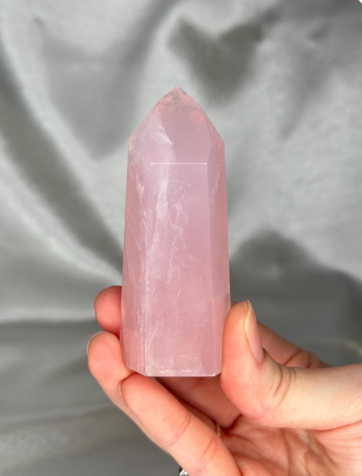 Rose Quartz Towers | YOU PICK! | Brazil | Natural Pink Crystal Point | Raw Standing Rose Quartz for Decor, Energy Work & Crystal Collectors