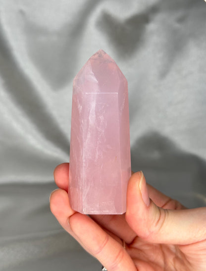 Rose Quartz Towers | YOU PICK! | Brazil | Natural Pink Crystal Point | Raw Standing Rose Quartz for Decor, Energy Work & Crystal Collectors