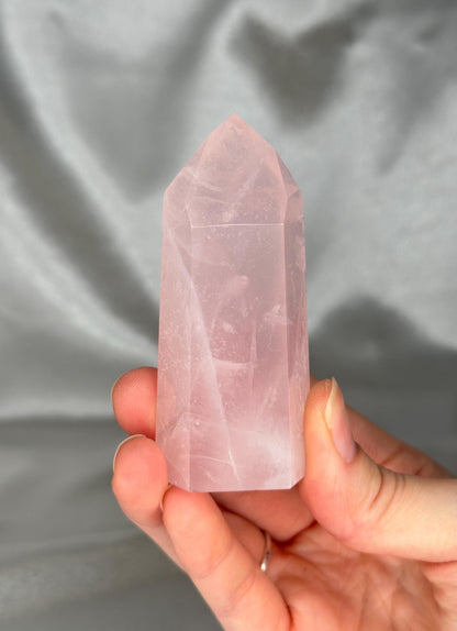Rose Quartz Towers | YOU PICK! | Brazil | Natural Pink Crystal Point | Raw Standing Rose Quartz for Decor, Energy Work & Crystal Collectors