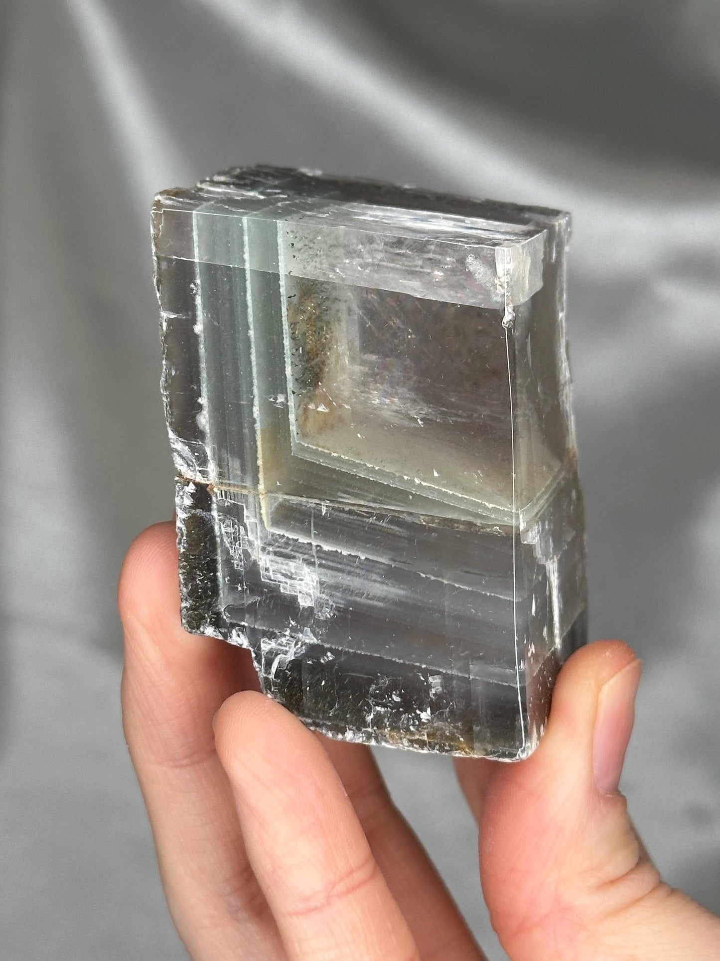 Polished Calcite Rutile from Madagascar | YOU PICK! | Natural Calcite Crystal Specimen | Unique Inclusion Mineral Collectors & Display