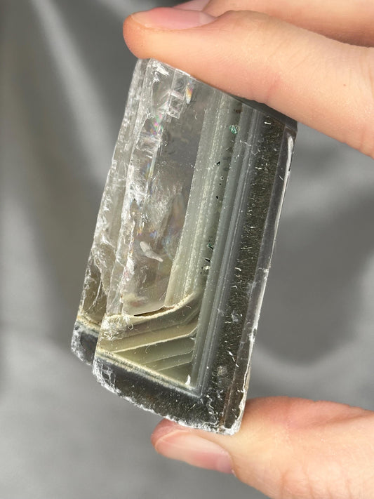 Polished Calcite Rutile from Madagascar | YOU PICK! | Natural Calcite Crystal Specimen | Unique Inclusion Mineral Collectors & Display