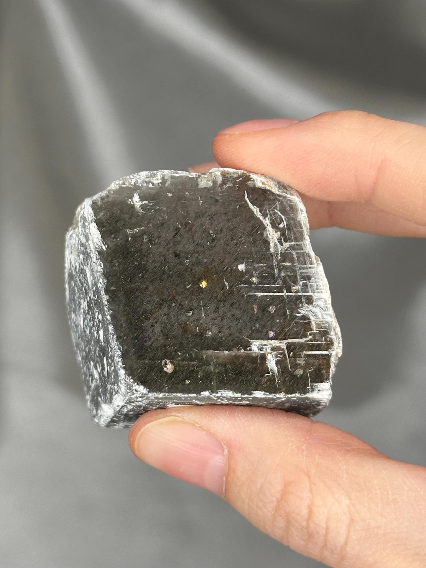 Polished Lavender & Clear Calcite Rutile from Madagascar | YOU PICK! | Natural Calcite Crystal Specimen | Unique Mineral Collectors Display