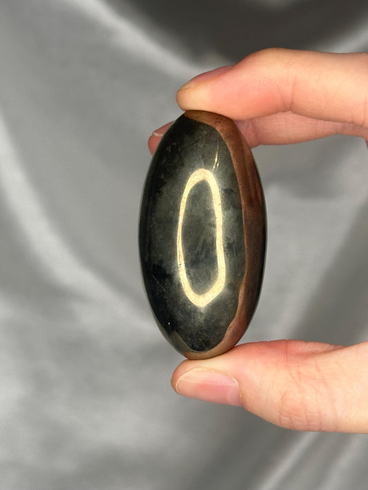 Pyrite Shiva Lingham | Natural Pyrite Stone Carving | Polished Metallic Mineral Specimen for Collectors, Display & Sacred Decor