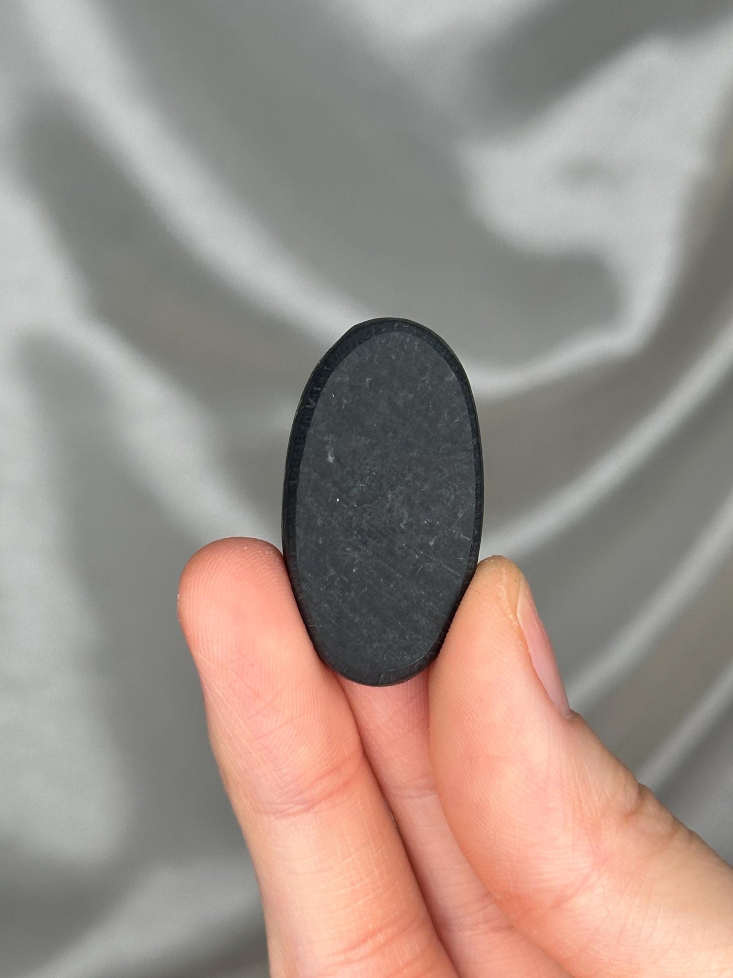 Abalone Shell Palmstone | Natural Polished Abalone Shell Stone | Smooth Hand Stone Mineral Specimen for Collectors & Display