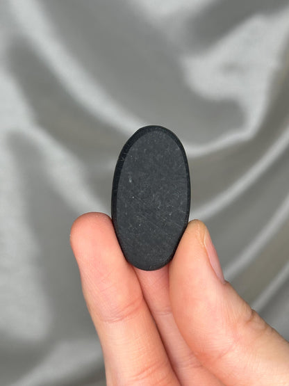 Abalone Shell Palmstone | Natural Polished Abalone Shell Stone | Smooth Hand Stone Mineral Specimen for Collectors & Display