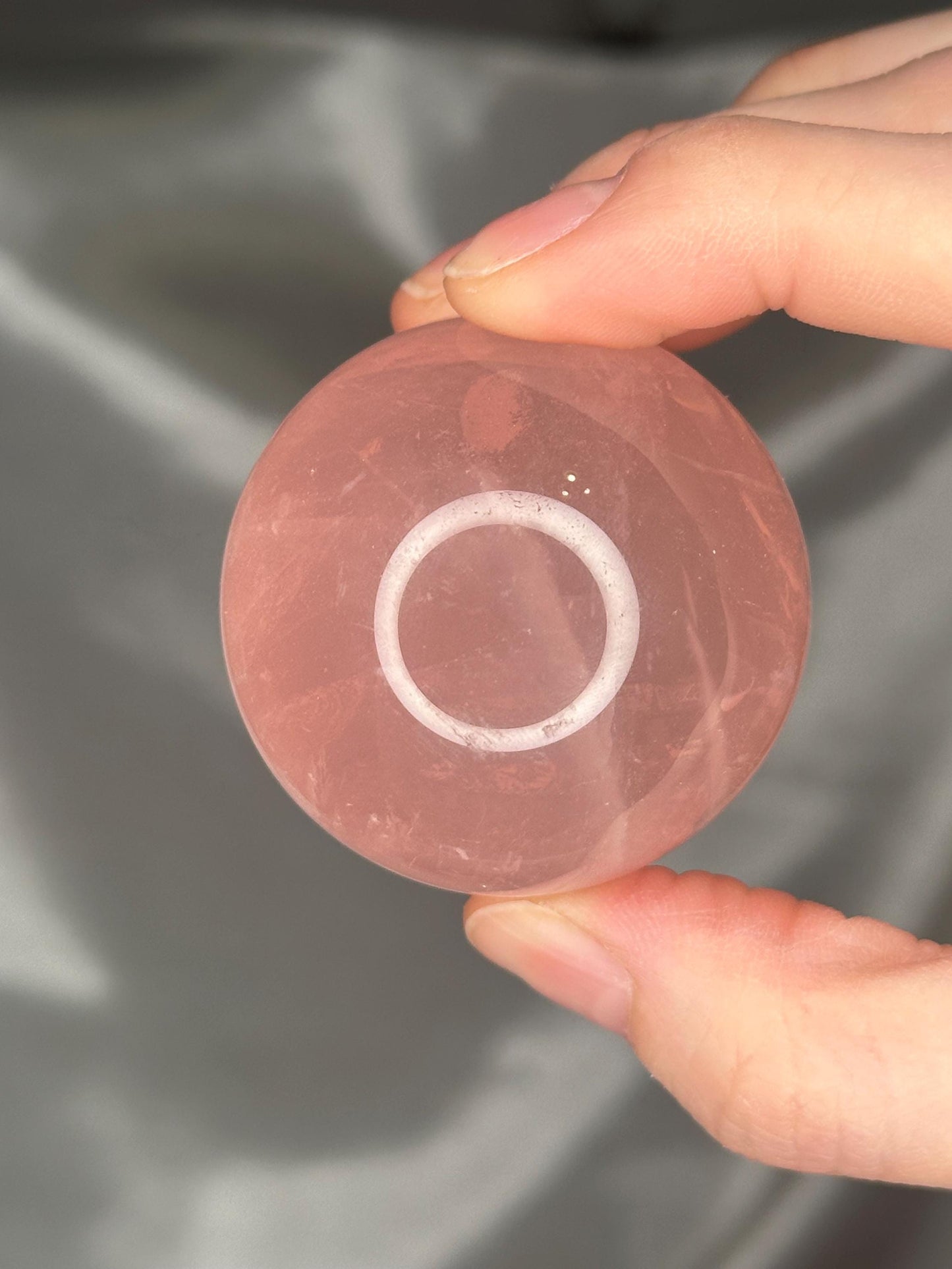 Rose Quartz Sphere – Polished Pink Crystal Orb of Love, Gentle Heart Chakra Stone, Decor, Meditation, or Gift Display
