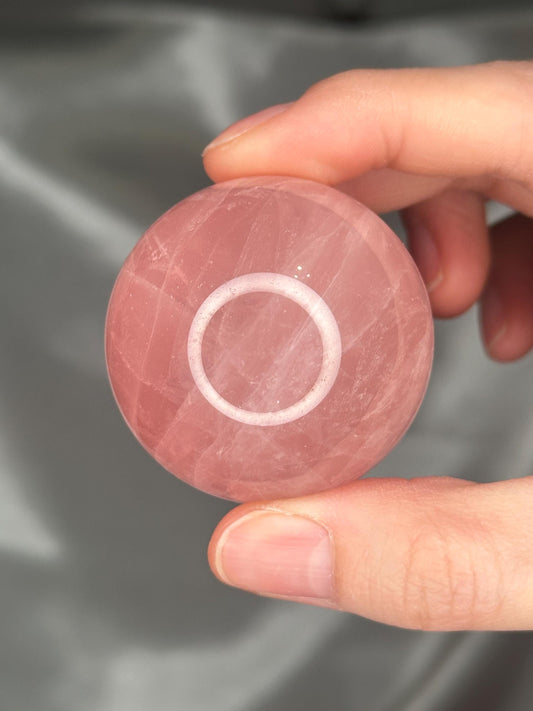 Rose Quartz Sphere – Polished Pink Crystal Orb of Love, Gentle Heart Chakra Stone, Decor, Meditation, or Gift Display