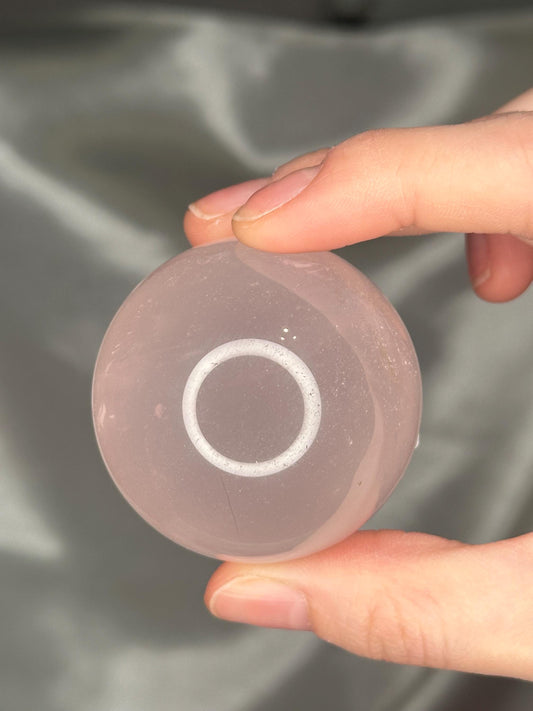 Rose Quartz Sphere – Polished Pink Crystal Orb of Love, Gentle Heart Chakra Stone, Decor, Meditation, or Gift Display