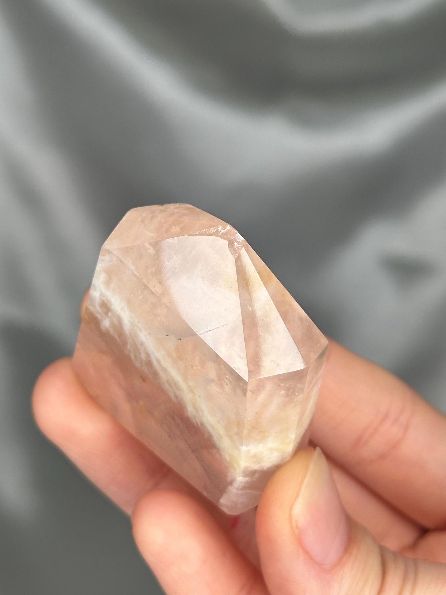 Snowflake Rose Quartz Towers - YOU PICK! | Natural Pink Quartz Crystal Points with White Inclusions | Polished Standing Mineral Specimens