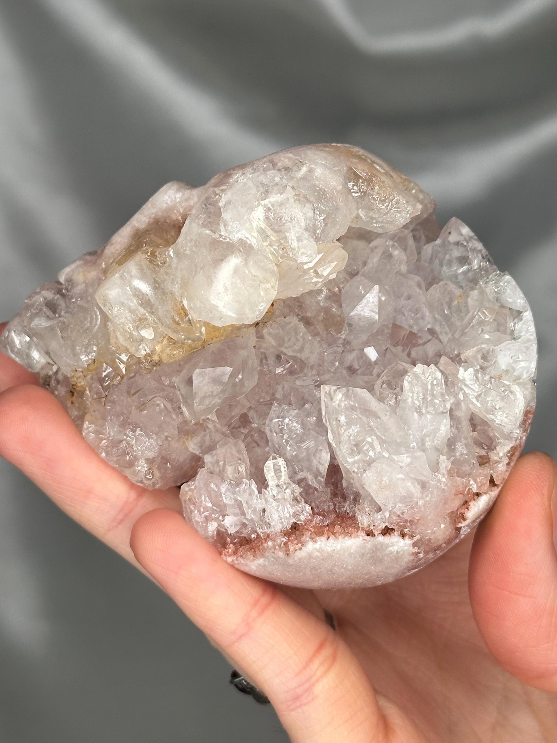 Pink Amethyst Skull Carving | Natural Pink Amethyst Crystal Sculpture | Polished Stone Skull Mineral Specimen for Collectors & Display