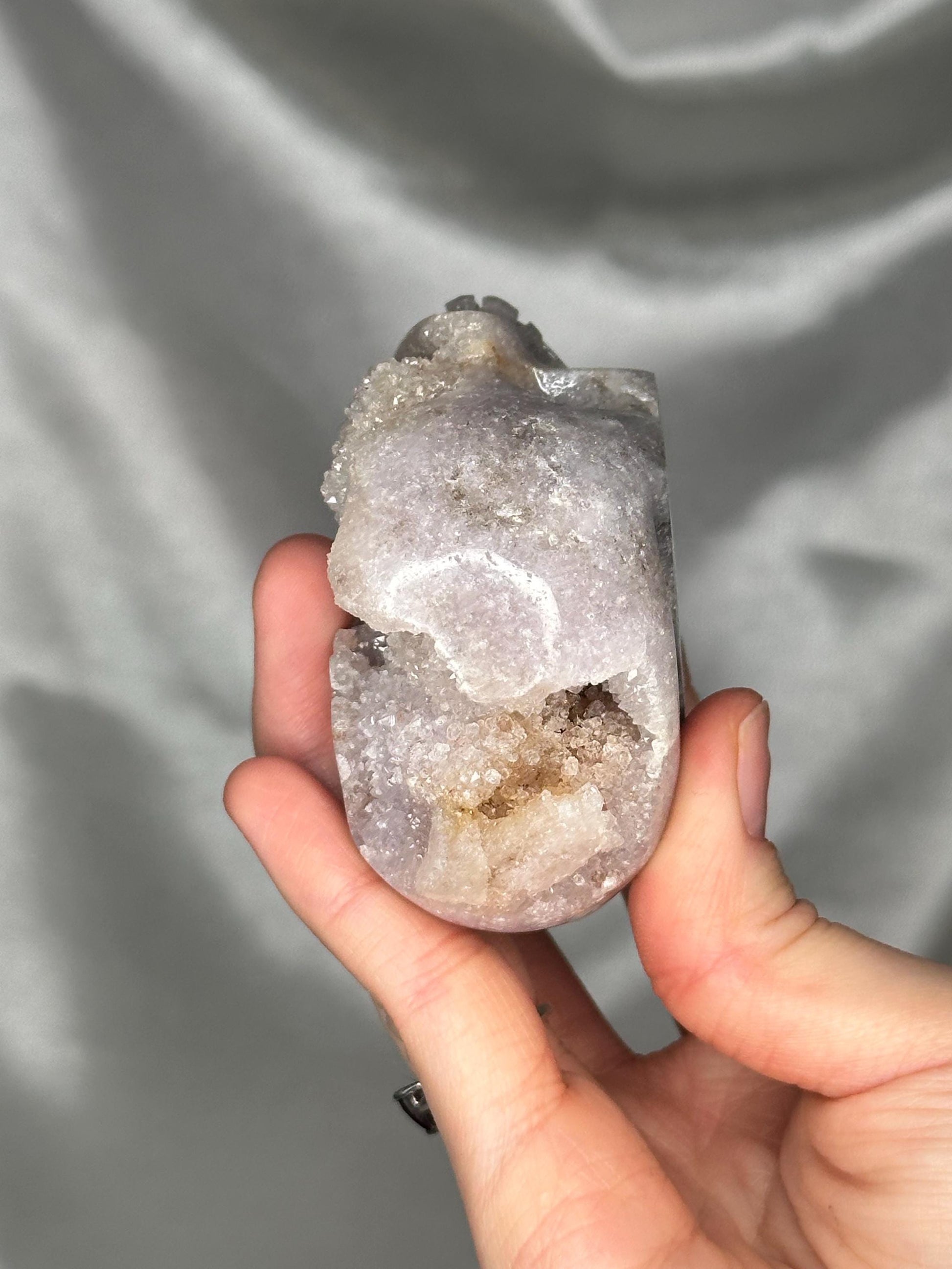 Pink Amethyst Skull Carving | Natural Pink Amethyst Crystal Sculpture | Polished Stone Skull Mineral Specimen for Collectors & Display