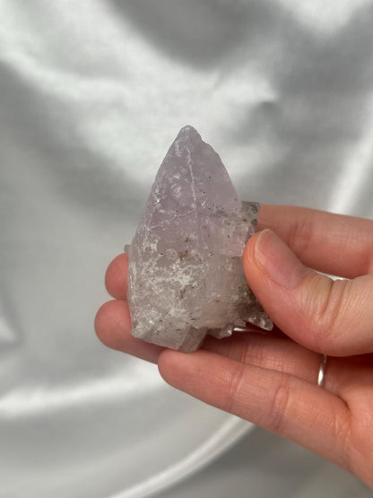 Lavender Calcite with Chlorite & Quartz | Fond Poulain, Maronne, Isère France | Rare Alpine Mineral Specimen