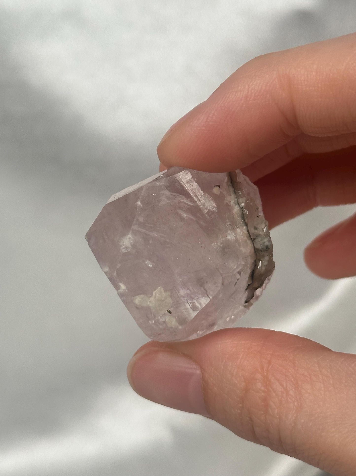 Pink Diamond Calcite Specimen | Hubei China | Natural Crystal Formation | Rare Collector Mineral | Soft Pink Gemstone Display