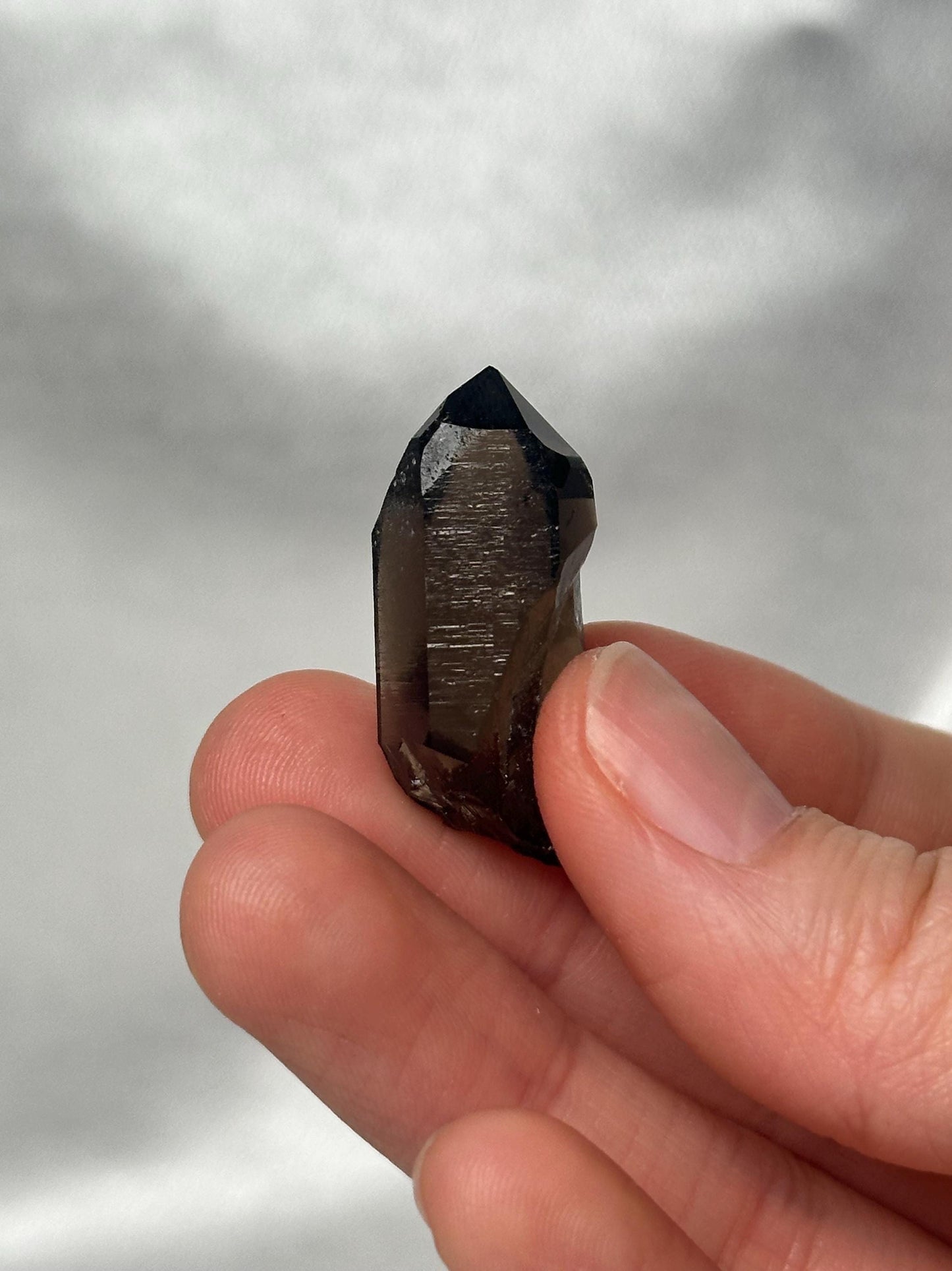 Smoky Quartz Point – Galenstock, Urseren, Switzerland – Alpine Mineral Specimen, Collector’s Crystal for Grounding, Clarity & Protection