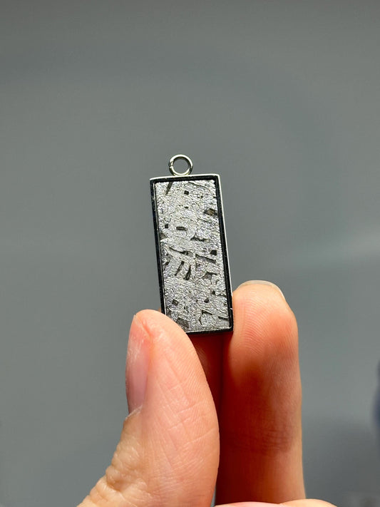 Aletai Iron Meteorite Pendant | Natural Iron Meteorite Jewelry | Space Rock Pendant