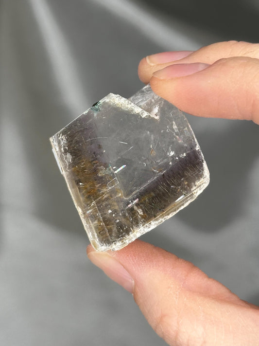 Polished Lavender & Clear Calcite Rutile from Madagascar | YOU PICK! | Natural Calcite Crystal Specimen | Unique Mineral Collectors Display