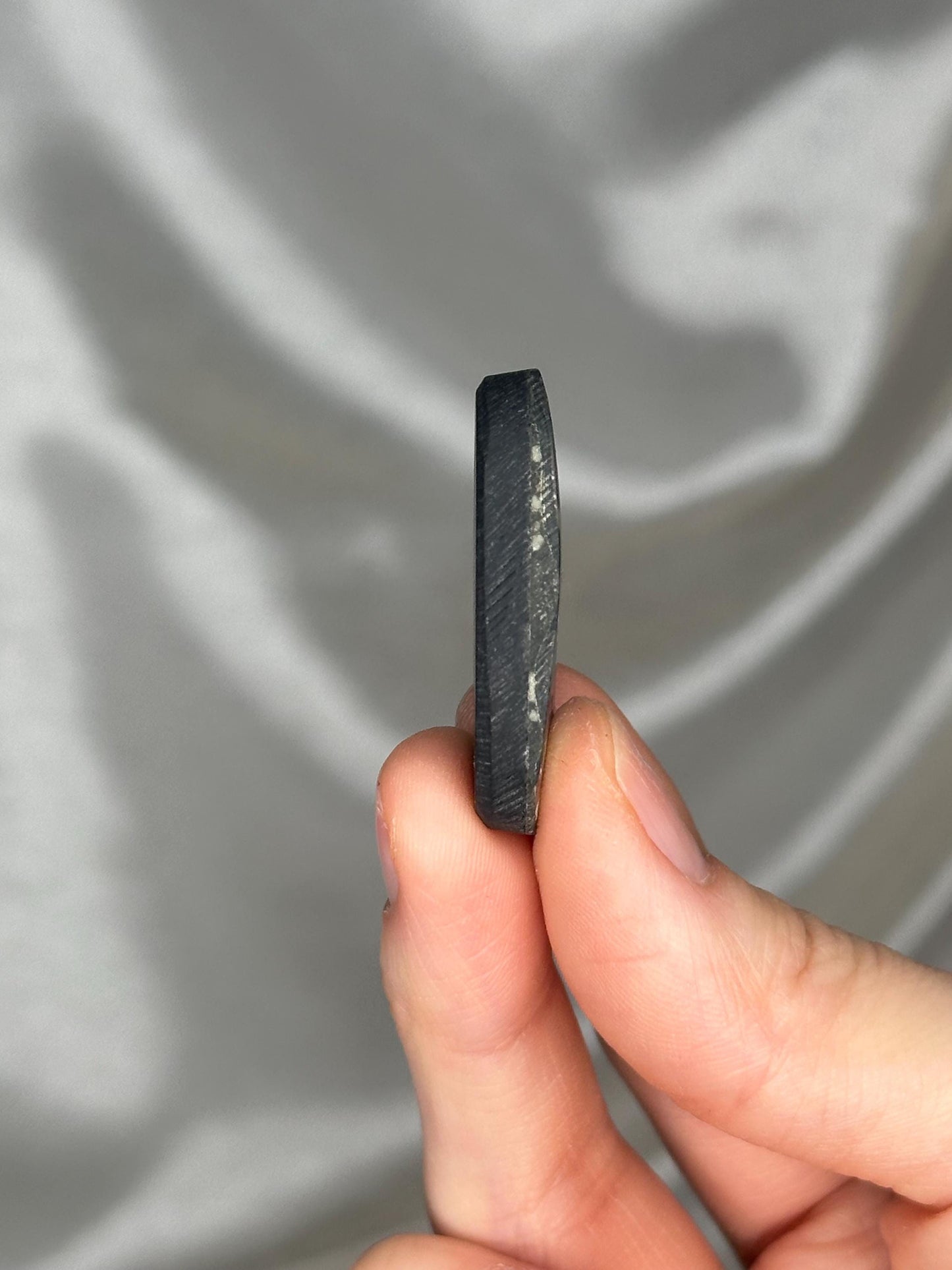 Abalone Shell Palmstone | Natural Polished Abalone Shell Stone | Smooth Hand Stone Mineral Specimen for Collectors & Display