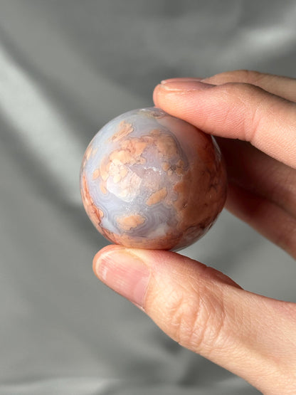 Cotton Candy Agate Egg | Natural Pink Agate Crystal Egg | Polished Agate Mineral Specimen for Collectors & Display