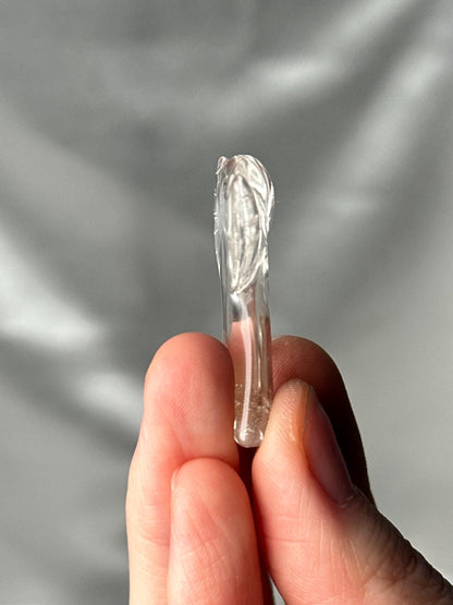 Clear Quartz Mini Angel Carving | Natural Clear Quartz Crystal Angel Figurine | Polished Stone Guardian Sculpture for Collectors & Display