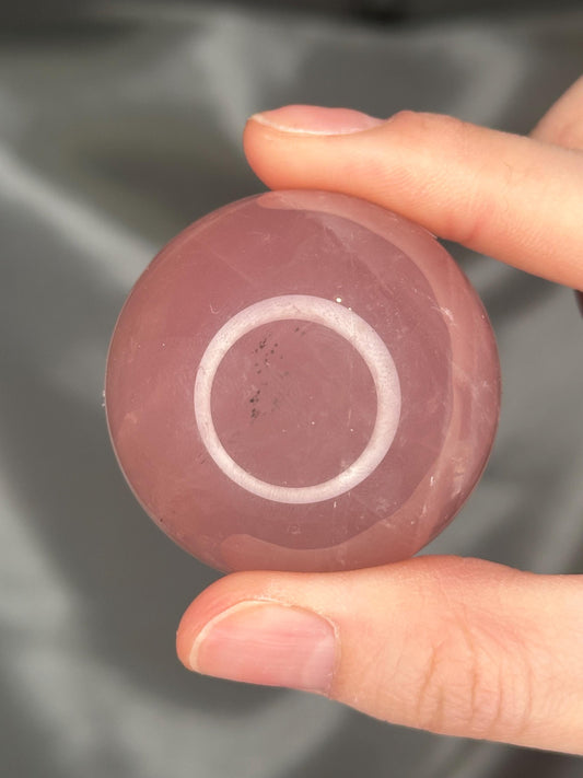 Rose Quartz Sphere – Polished Pink Crystal Orb of Love, Gentle Heart Chakra Stone, Decor, Meditation, or Gift Display