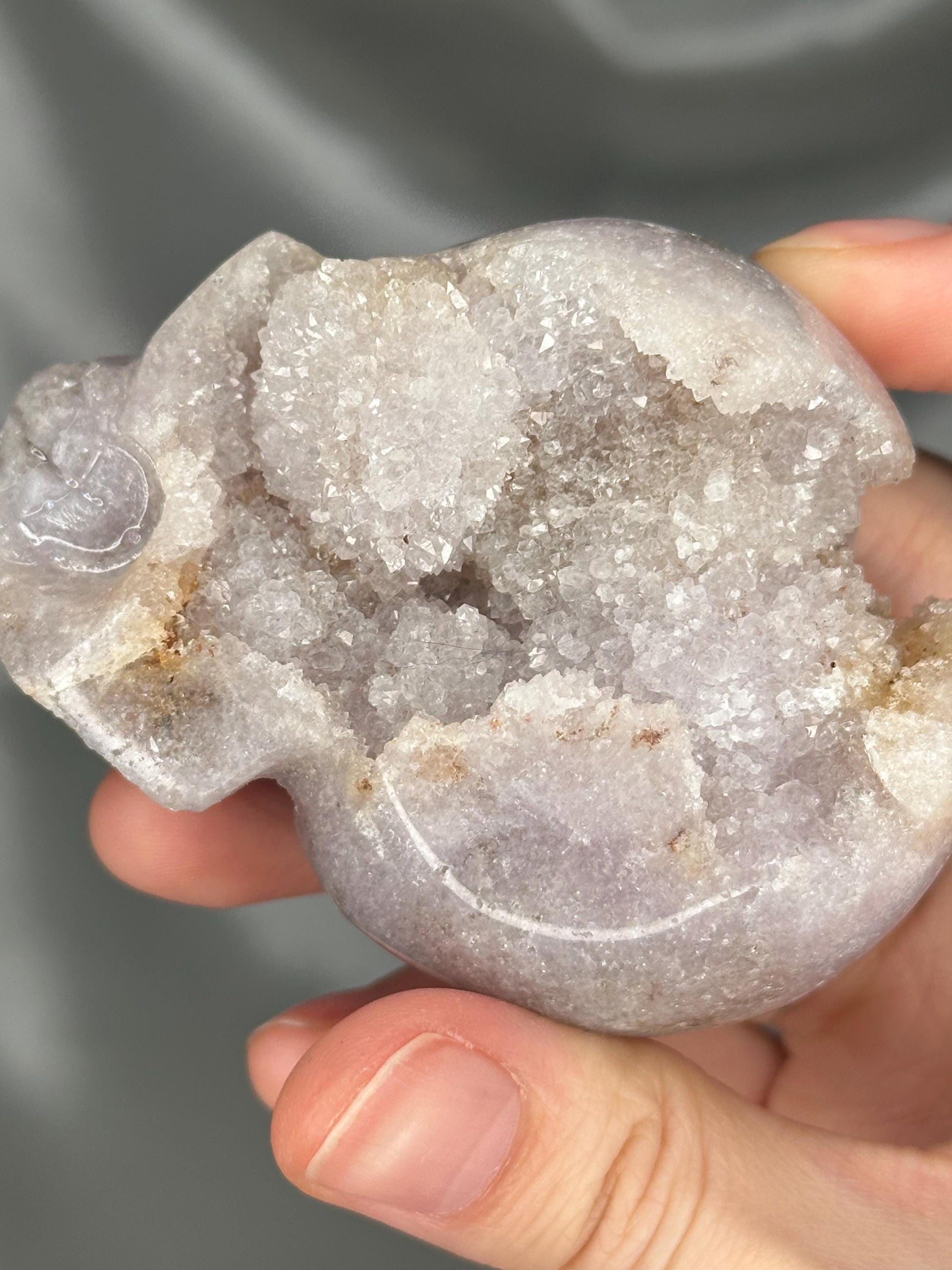 Pink Amethyst Skull Carving | Natural Pink Amethyst Crystal Sculpture | Polished Stone Skull Mineral Specimen for Collectors & Display