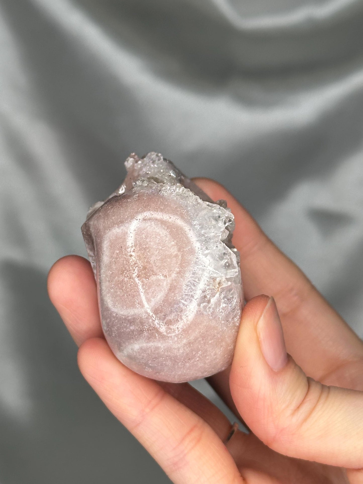 Pink Amethyst Skull Carving | Natural Pink Amethyst Crystal Sculpture | Polished Stone Skull Mineral Specimen for Collectors & Display