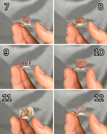 Gemmy Pink Apatite Specimen - YOU PICK! | Natural Pink Crystal with Bright Luster | Raw Mineral Specimen for Collectors, Display Collections