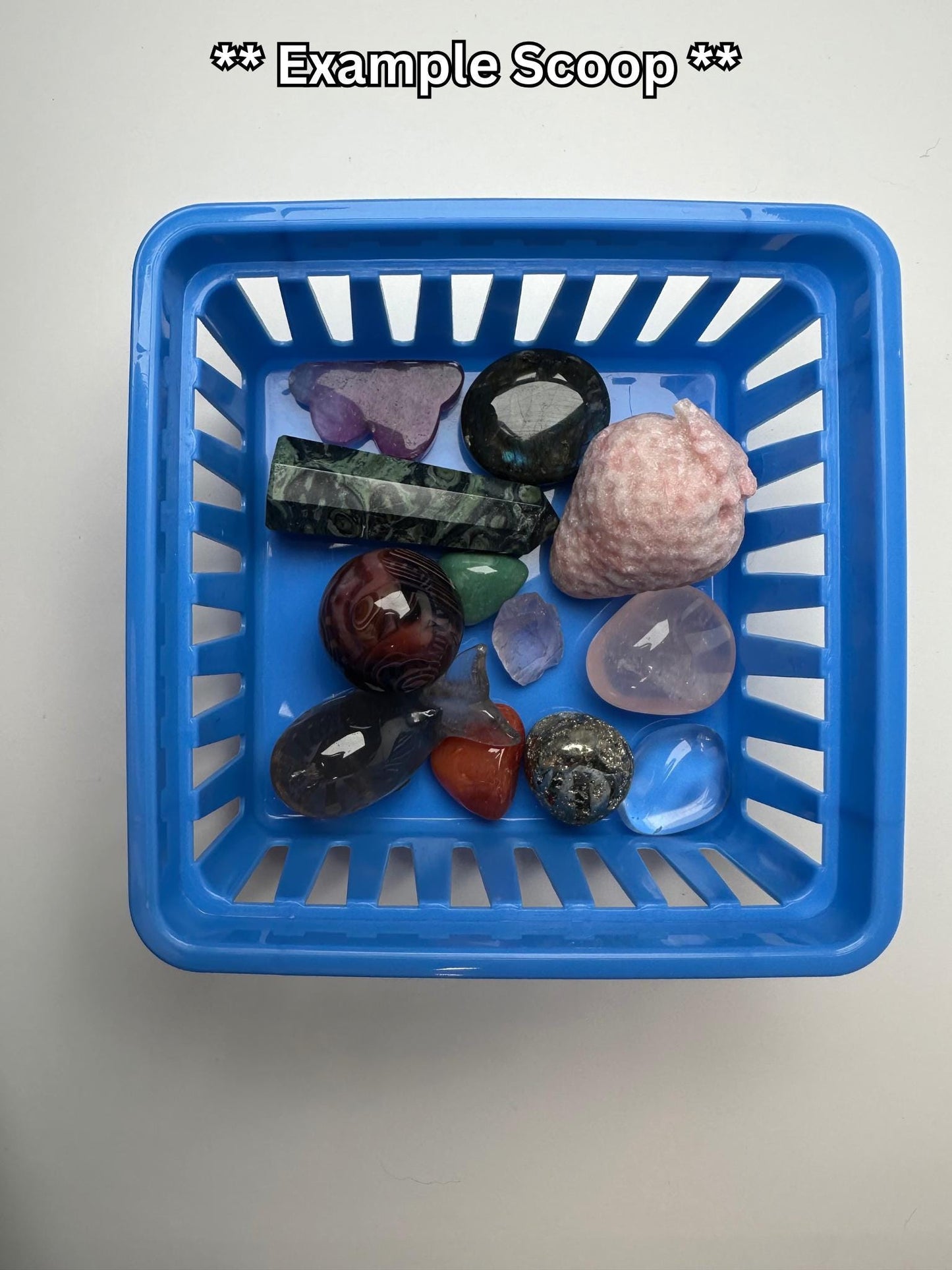 Assorted Crystal Confetti Mix | Tumbles, Palmstones, Minis & Mineral Specimens | No Duplicates | Blind Scoop Crystal Assortment