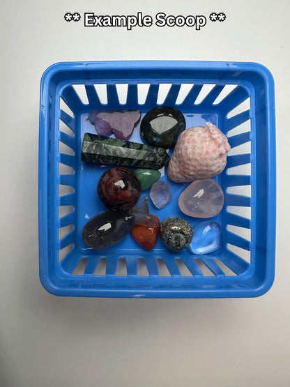 Assorted Crystal Confetti Mix | Tumbles, Palmstones, Minis & Mineral Specimens | No Duplicates | Blind Scoop Crystal Assortment